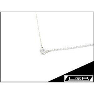 TIFFANY Co By the Yard Necklace Diamond Silver